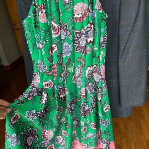 Vince Camuto Green Floral Dress